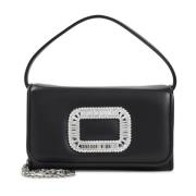 Roger Vivier Svart Microväska Black, Dam