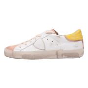 Philippe Model Vintage Mixage Låg Dam Sneakers Rosa Gul Multicolor, Da...