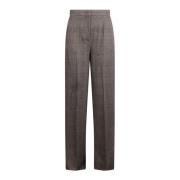 Max Mara Cognac Straight Leg Byxor Gray, Dam