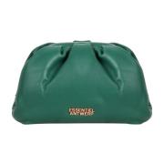 Essentiel Antwerp Draped Gingers Clutch Väska med Logo Green, Dam