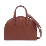 A.p.c. Halvmåne Läder Toteväska Brown, Dam