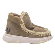 Mou Glitter Logo Eskimo Jogger Stövlar Beige, Dam