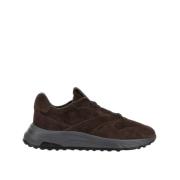 Hogan Hyperlight Sneakers med Mocka Överdel Brown, Herr