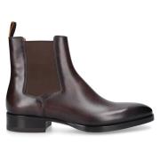 Santoni Libra Chelsea Boots i Kalvskinn Brown, Herr