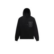 Balr. Svart Cargo Hoodie med Broderad Logotyp Black, Herr