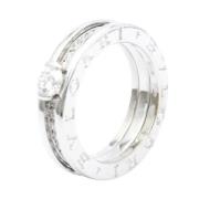 Bvlgari Vintage Pre-owned Vitt guld ringar Gray, Dam