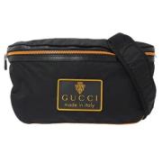 Gucci Vintage Pre-owned Nylon gucci-vskor Black, Dam