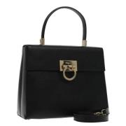 Salvatore Ferragamo Pre-owned Pre-owned Laeder handvskor Black, Dam