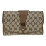 Gucci Vintage Pre-owned Canvas gucci-vskor Beige, Dam