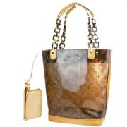 Louis Vuitton Vintage Pre-owned Vinyl louis-vuitton-vskor Brown, Dam