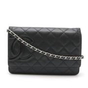 Chanel Vintage Pre-owned Laeder chanel-vskor Black, Dam