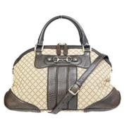 Gucci Vintage Pre-owned Canvas gucci-vskor Beige, Dam