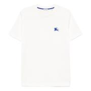 Burberry Vit Polo Skjorta med Equestrian Knight Design White, Herr