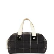 Chanel Vintage Pre-owned Canvas chanel-vskor Black, Dam