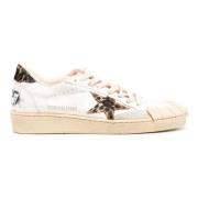 Golden Goose Leopardmönstrade Sneakers Vit White, Dam