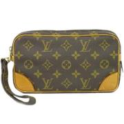 Louis Vuitton Vintage Pre-owned Canvas kuvertvskor Brown, Dam