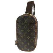 Louis Vuitton Vintage Pre-owned Canvas crossbodyvskor Brown, Dam