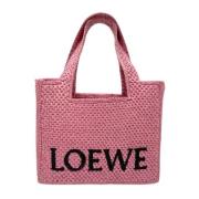 Loewe Pre-owned Pre-owned Raffia handvskor Pink, Dam