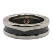 Bvlgari Vintage Pre-owned Silver ringar Gray, Dam