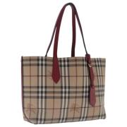 Burberry Vintage Pre-owned Canvas axelremsvskor Multicolor, Dam