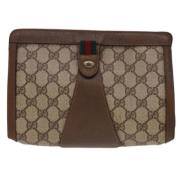 Gucci Vintage Pre-owned Canvas gucci-vskor Beige, Dam