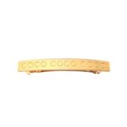 Chanel Vintage Pre-owned Guld hrspnnen Yellow, Dam