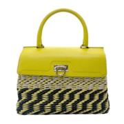 Salvatore Ferragamo Pre-owned Pre-owned Laeder handvskor Yellow, Dam