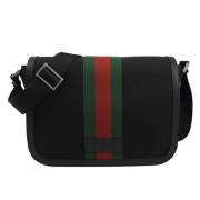 Gucci Messenger Väska Svart Män Technocanvas Klap Mod. 630921 Kwtmn 82...