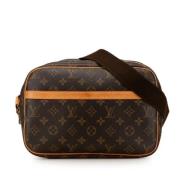 Louis Vuitton Vintage Pre-owned Canvas axelremsvskor Brown, Dam