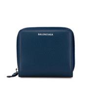 Balenciaga Vintage Pre-owned Laeder plnbcker Blue, Dam