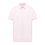 Etro Polo med broderad logotyp Pink, Herr