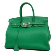 Hermès Vintage Pre-owned Laeder handvskor Green, Dam