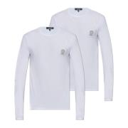 Versace Tvåpack t-shirts med logotyp White, Herr