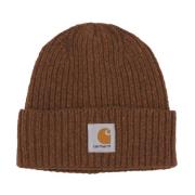 Carhartt Wip Speckled Anglistic Beanie Hat Brown, Herr