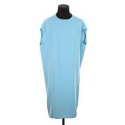 Balenciaga Vintage Pre-owned Polyester klnningar Blue, Dam