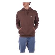 Dickies Brun Hoodie Tröja Logo Framficka Brown, Herr