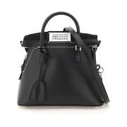 Maison Margiela 5AC Classique Handväska med Fällbar Topp Black, Dam