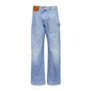 JW Anderson Blå Twisted Seam Jeans Blue, Dam