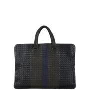 Bottega Veneta Vintage Pre-owned Laeder totevskor Black, Dam