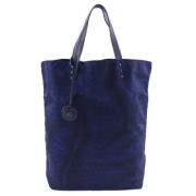 Bottega Veneta Vintage Pre-owned Canvas totevskor Blue, Dam