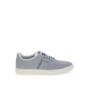 PS By Paul Smith Blå Mocka Sneakers med Broderi Blue, Herr