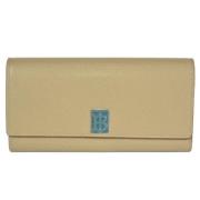 Burberry Vintage Pre-owned Laeder plnbcker Beige, Dam