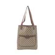 Gucci Vintage Pre-owned Canvas gucci-vskor Beige, Dam