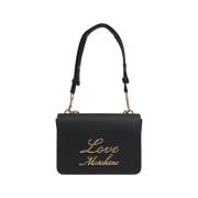 Love Moschino Svart Polyeten Handväska Höst/Vinter Kollektion Black, D...