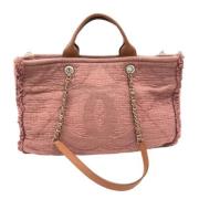 Chanel Vintage Pre-owned Canvas chanel-vskor Pink, Dam