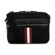 Bally Canvas Crossbody Väska i Svart Black, Herr