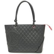 Chanel Vintage Pre-owned Laeder totevskor Black, Dam