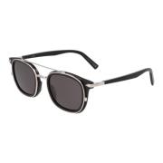 Dior Elegant Svarta Solglasögon Pantos Stil Black, Unisex