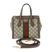 Gucci Vintage Pre-owned Canvas gucci-vskor Beige, Dam