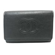 Chanel Vintage Pre-owned Laeder nyckelhllare Black, Unisex